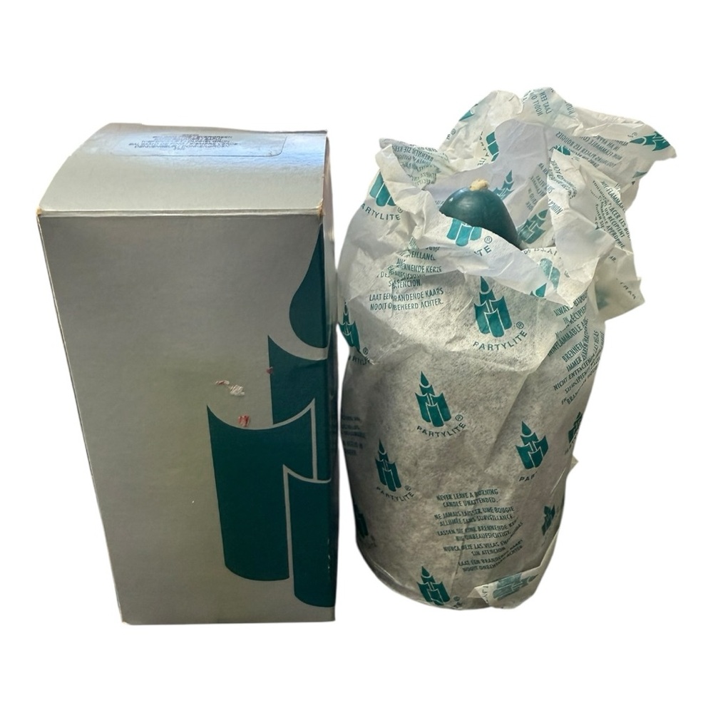 PartyLite Balsam Pine Evergreen Scented Pillar Candle 3x5 New NOS